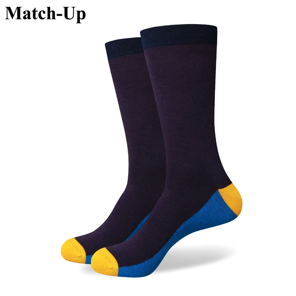 

Match-Up Free shipping Purple and Blue new men colorful combed cotton socks 250
