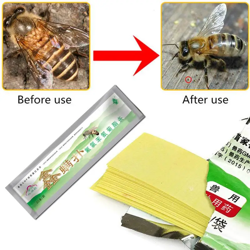

20pcs a set Professional Acaricide Against The Bee Mite Strip