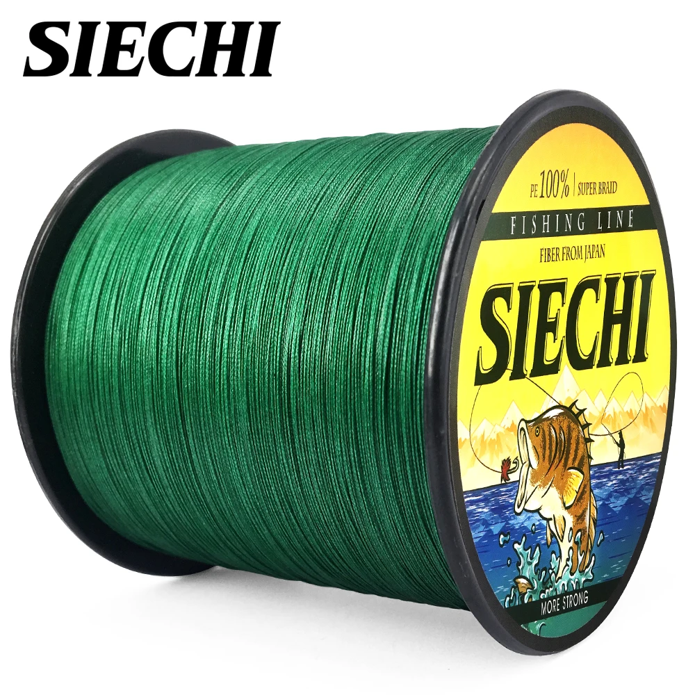 

SIECHI 8 Strands 4 Strands 1000M 500M 300M PE Braided Fishing Line Freshwater/Saltwater Fishing Weave Super Strong