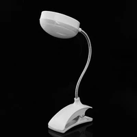 eye cared flexible clip on table lamp led clamp reading study bed laptop desk bright light 5 units ultra bright led battery