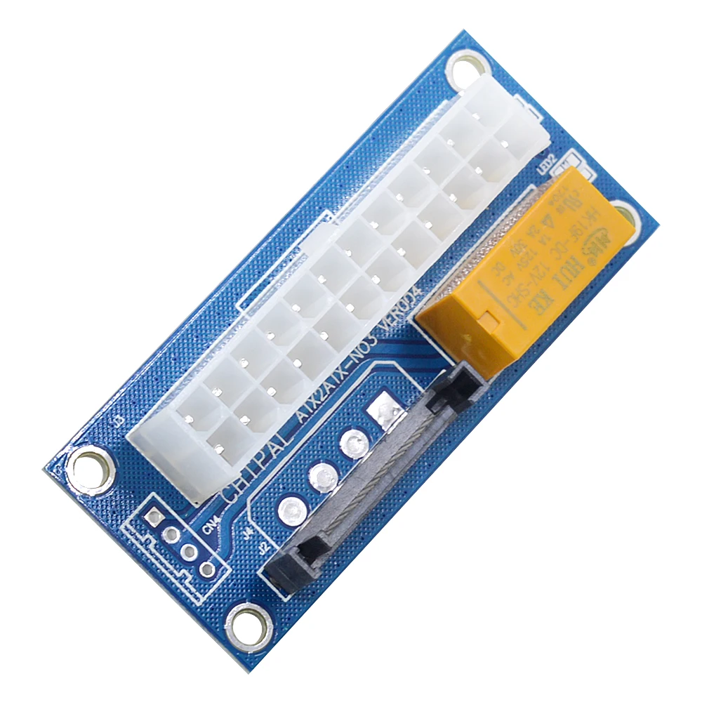 CHIPAL 24Pin на SATA 15Pin двойной PSU адаптер Molex источник питания синхронизация стартовый