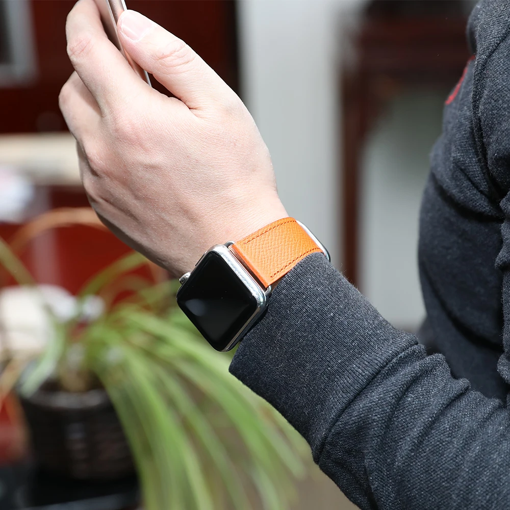 IStrap ремешок для часов аpple для Sport Edition серии 4 3 2, высокое качество телячьей кожи ремешок Apple Watch 38 мм/42 мм 40 мм/44 мм