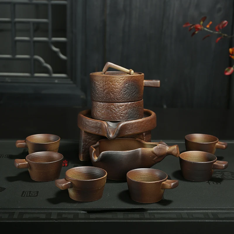 

2018 new cool style Dehua Genuine kung fu tea set ceramic Semi automatic celadon teapot teaset dragon kettle 9~11pcs/set
