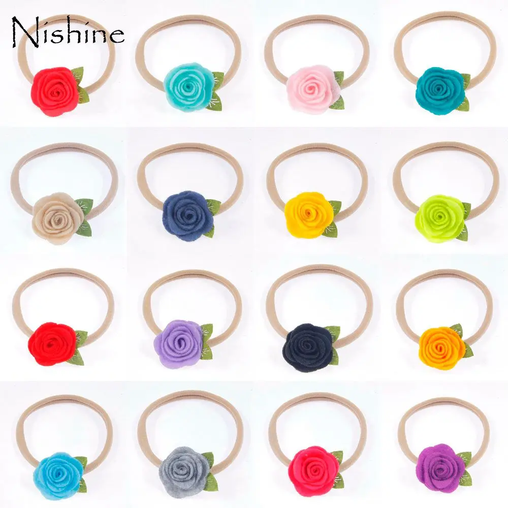 Повязка на голову NISHINE 20 шт./лот нейлоновая лента для новорожденных ручной работы