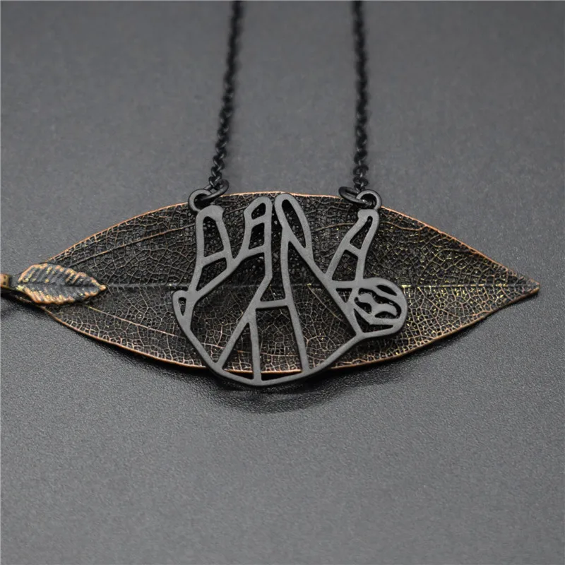 Elfin оригами ленивые ожерелья золотой цвет серебряный ювелирные изделия