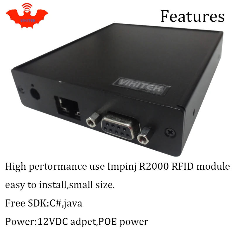 UHF RFID считыватель impinj r2000 4 антенный порт ethernet 915 МГц для складской логистической