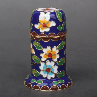 1 шт. многоцветный Пекин ручной работы Cloisonne зубочистка - Цвет: Синий