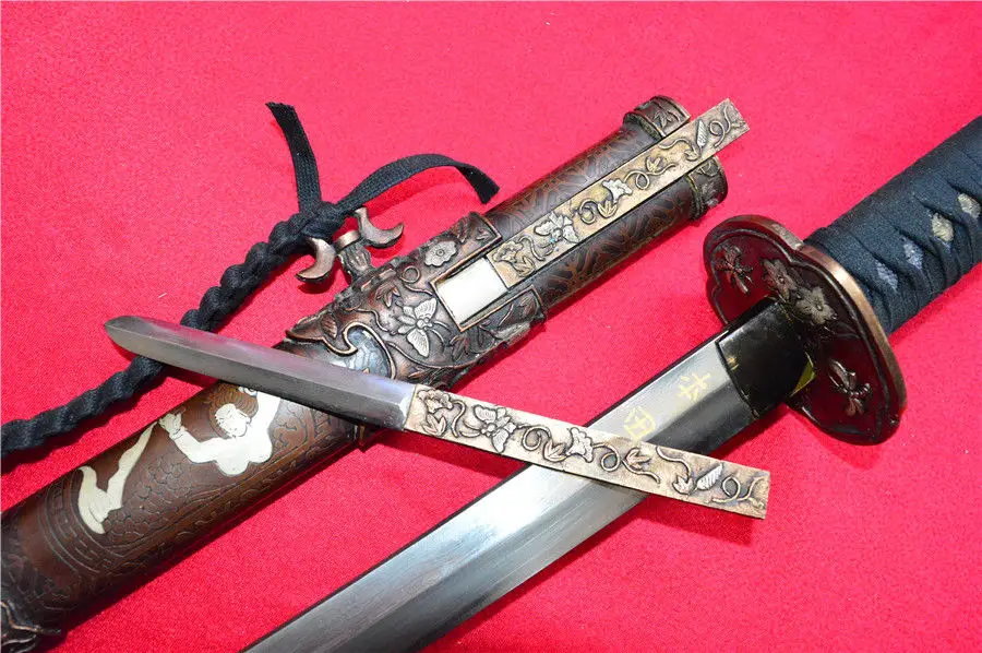 Китайская точилка Red/Army DaDao broadsмеч Machete 1090 лезвие из высокоуглеродистой стали|blade