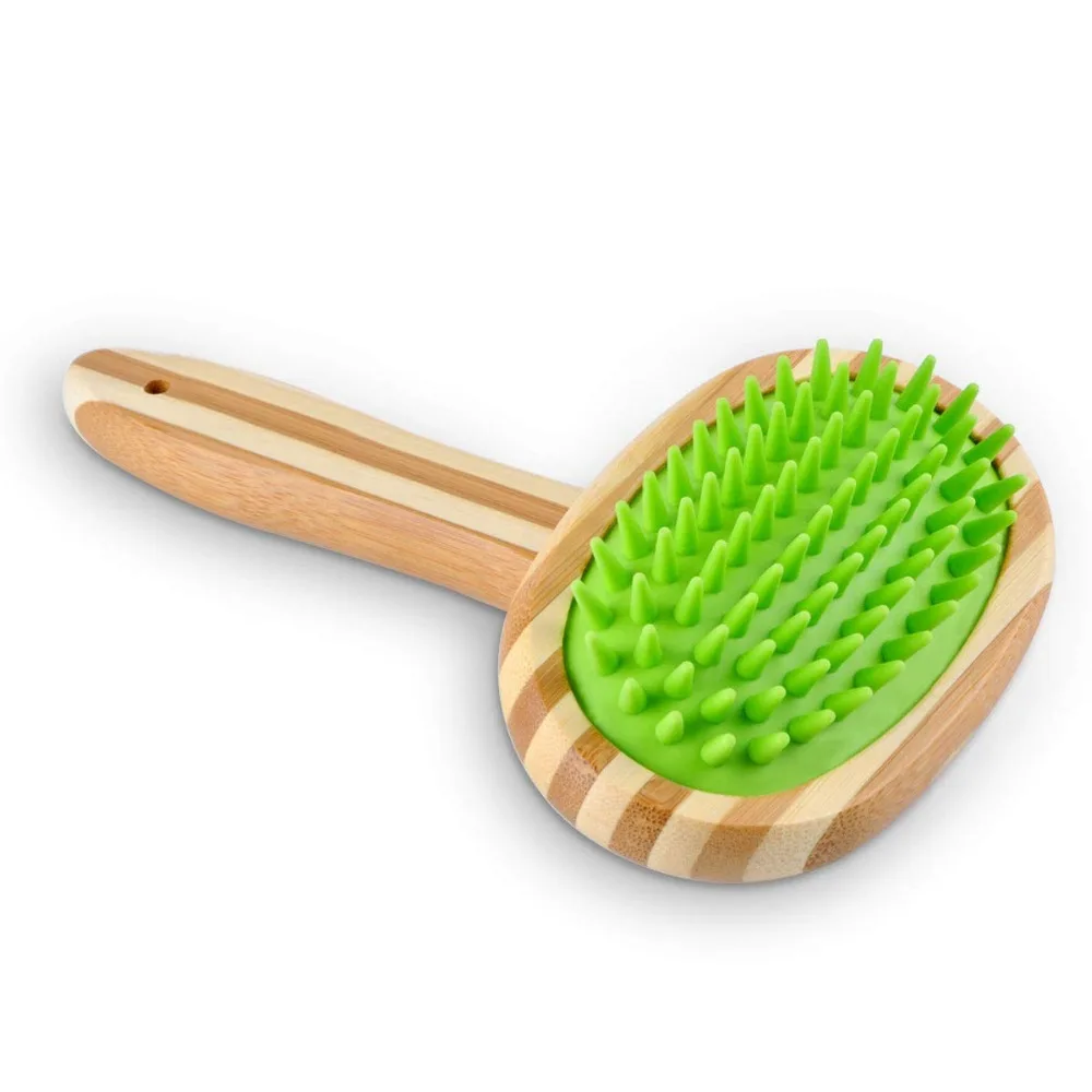 1 шт. деревянная ручка Силиконовая собака кисточки эффективное домашнее животное