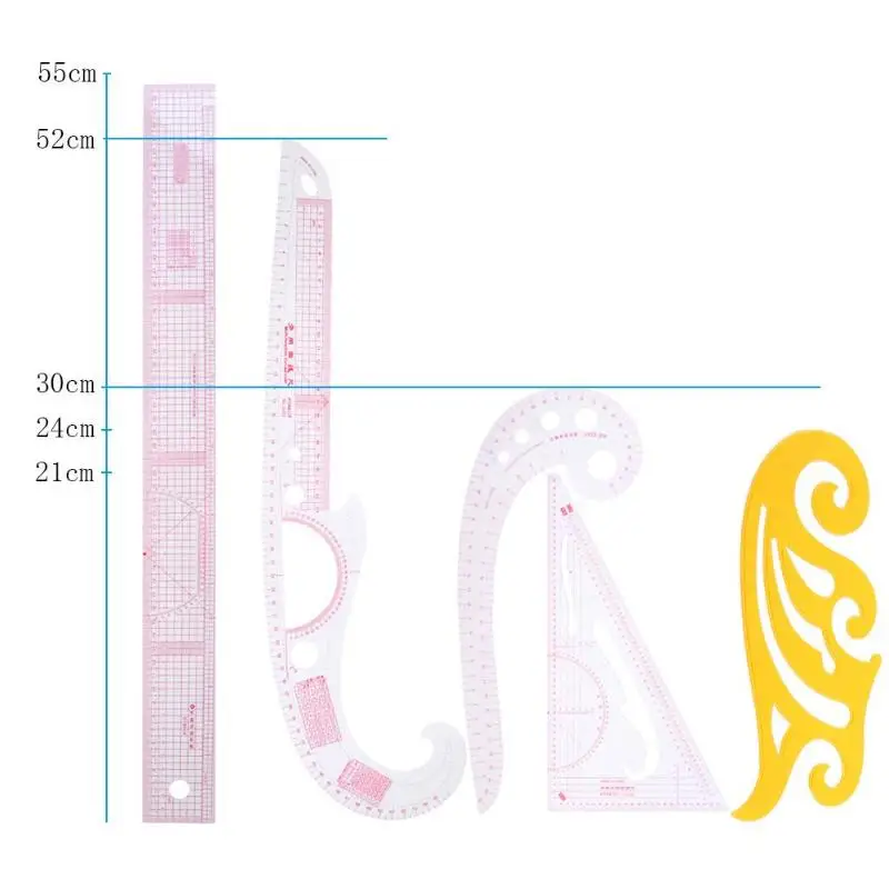 5 шт./компл. DIY Образец одежды линейки для портновской метрические стайлинга набор