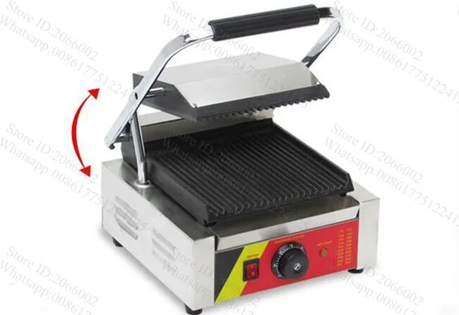 Коммерческая сэндвич машина Электрический гриль для гриля контактный Panini из