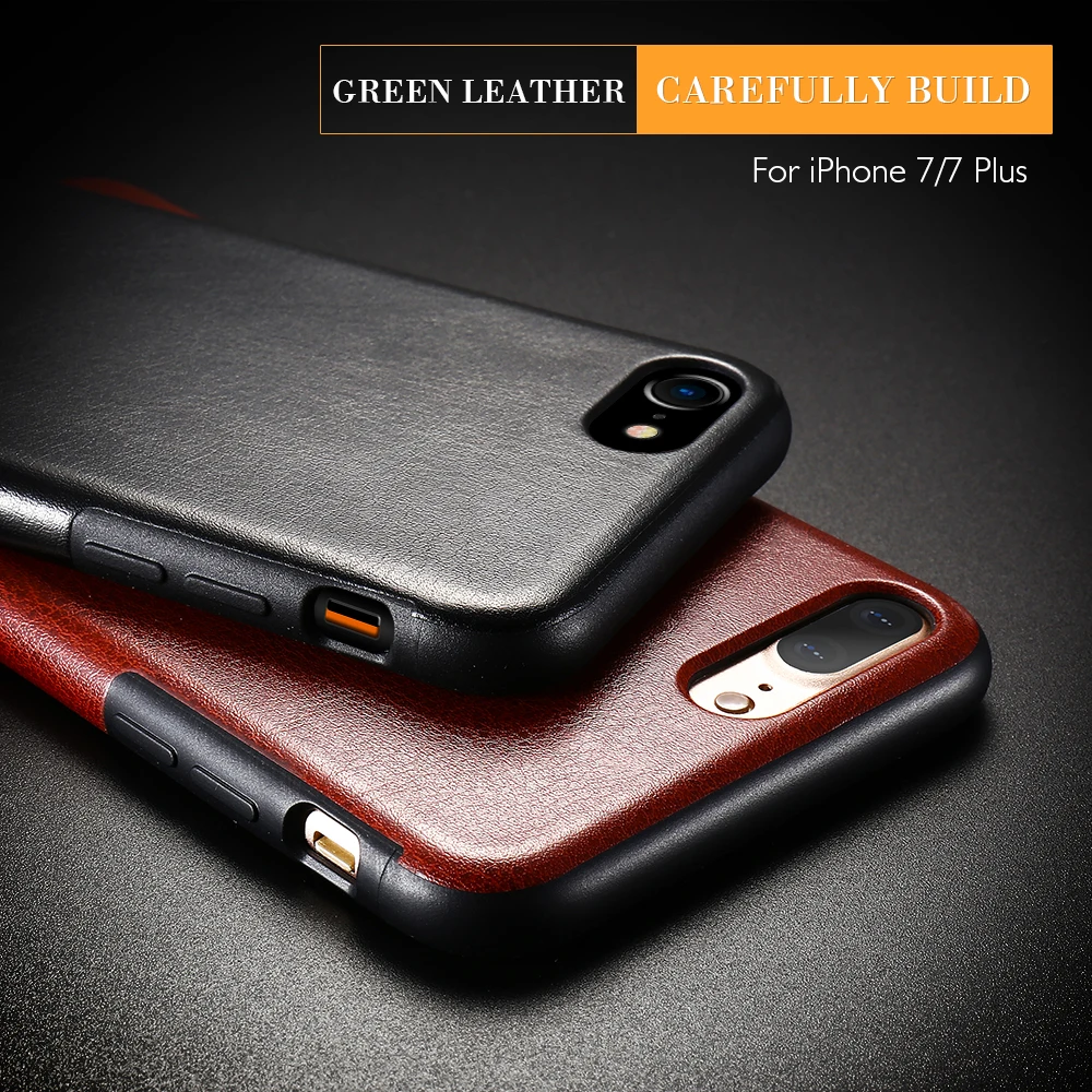 Искусственная кожа и силикон TPU чехол для телефона iPhone 6 6S 7 8 Plus X XS MAX XR роскошный