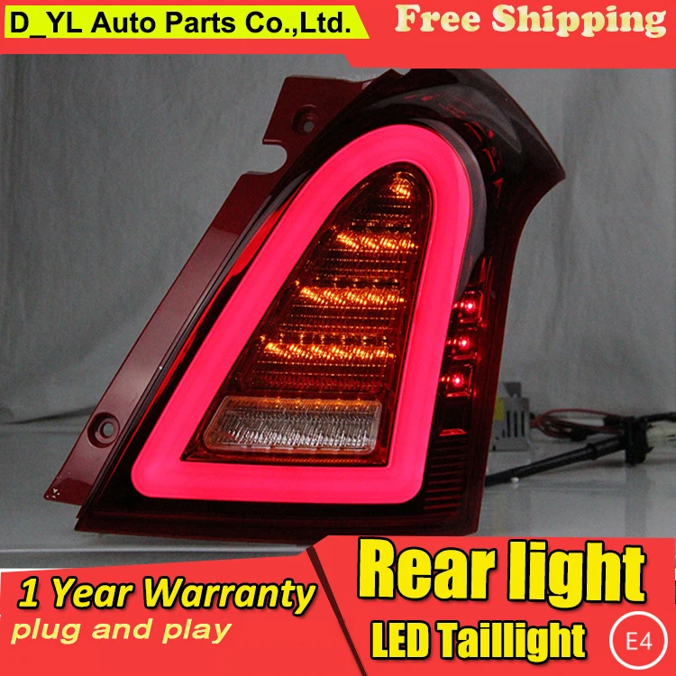 

Автомобильный Стайлинг, светодиодный задний фонарь для Suzuki Swift, задний фонарь s 2005-2014 Swift, задний фонарь DRL + сигнал поворота + тормоз + задний ф...