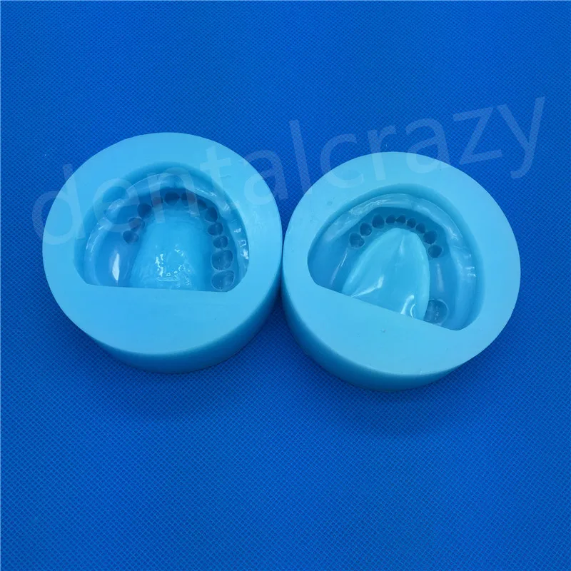 2pc/set Dental Plaster Model Mold Mould of Edentulous Jaw Complete Cavity Block Dental Supplies