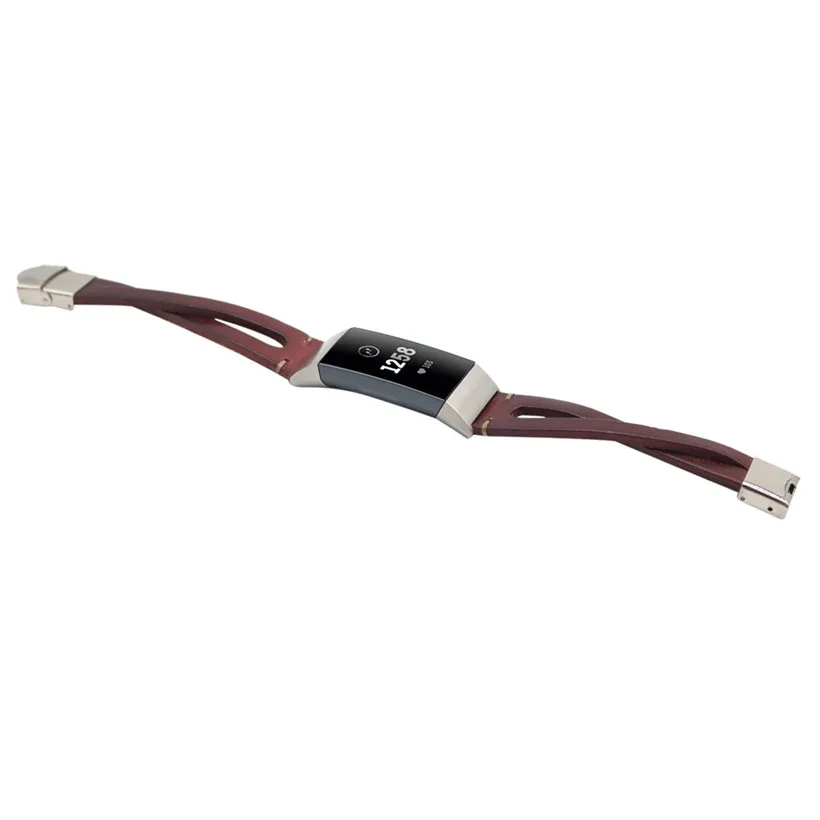 CARPRIE сменный аксессуар кожаный браслет ремешок для часов Fitbit Charge 3 Смарт-браслет