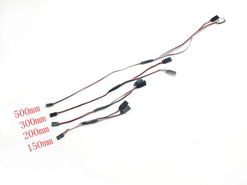10 шт. DIY RC модели аксессуары для серводвигателя удлинительная линия L150/200/300/500 мм 30