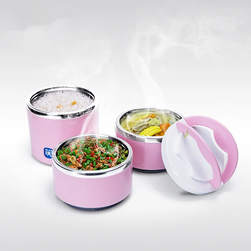 KuBac портативная симпатичная японская коробка Bento градиентная цветная термальная
