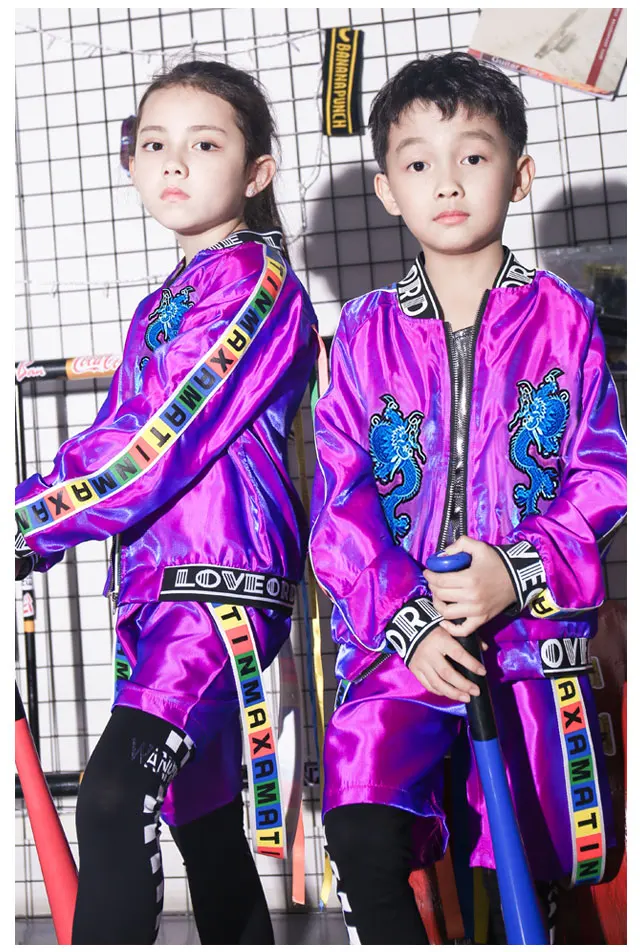 Новые детские костюмы для джазовых танцев уличные танцевальные в стиле хип-хоп