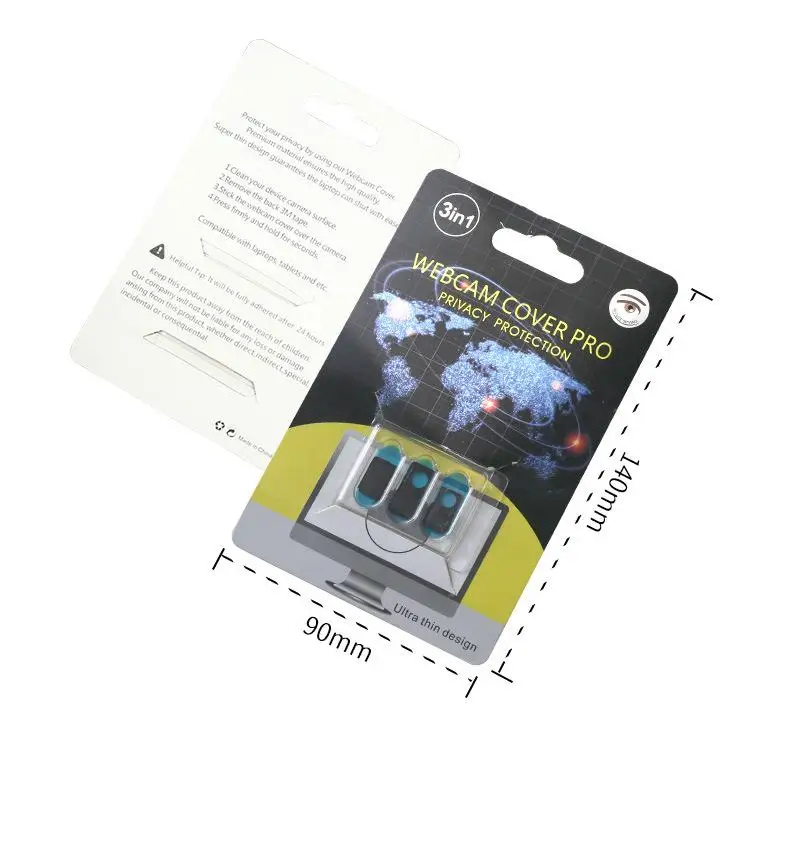 

3PCS/ SET Ultra Thin Webcam Cover Pro Privacy Protection Shutter Sticker Cover Case for Smartphone Tablet Laptop Desktop