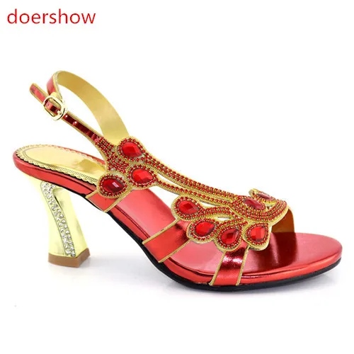 Doershow Итальянские женские пикантные туфли-лодочки на высоком каблуке Новое