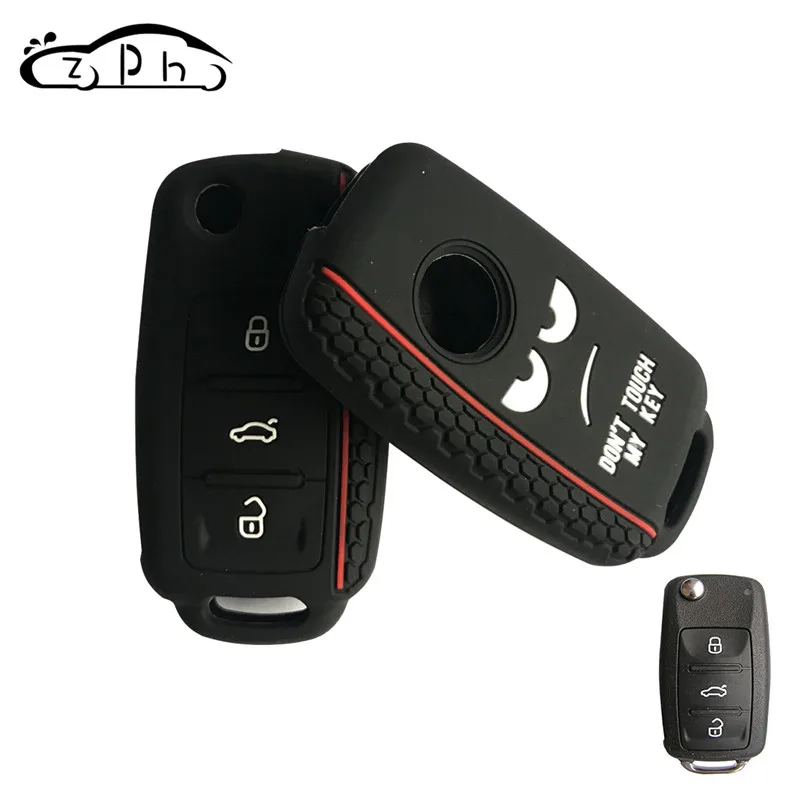 Dont Touch My Key силиконовый дистанционный колпачок для VW Caddy Golf Jetta Polo Passat Scirocco Tiguan для Skoda Octavia Seat