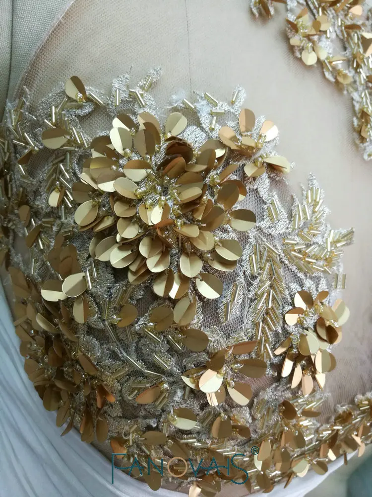 Вечерние платья золотистого цвета 2019 Русалка Vestido de Festa спандекс выпускное платье