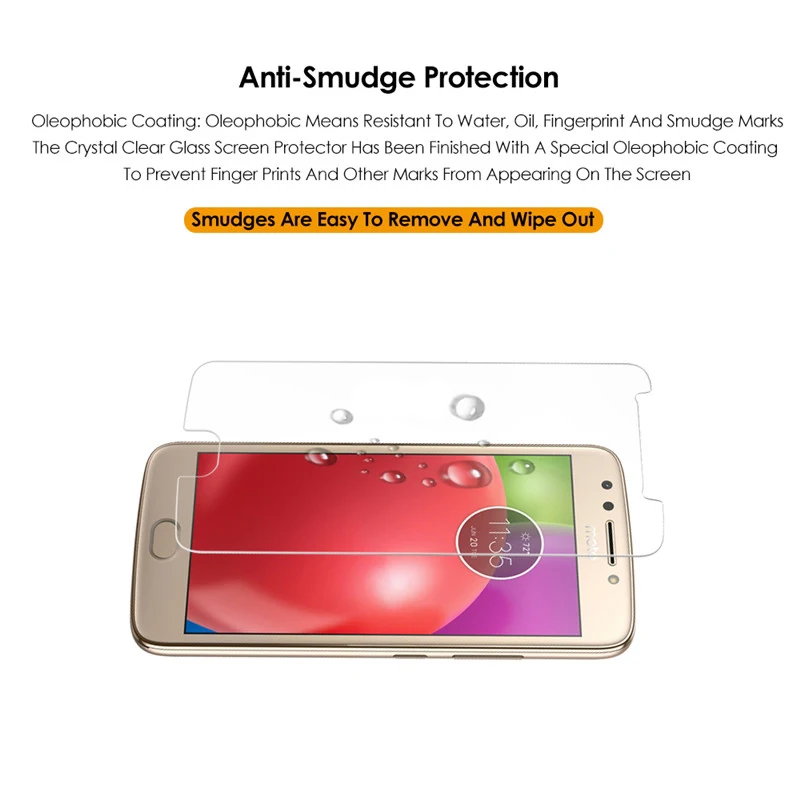 WolfRule 2 шт. защита экрана из закаленного стекла для Motorola Moto E4 Защитная пленка