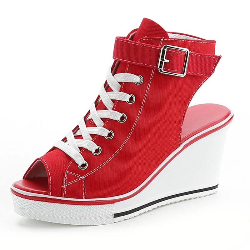 Новые женские летние босоножки на платформе с открытым носком женская обувь