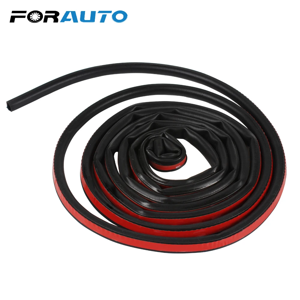 

FORAUTO Car Styling Car Door Strip Sealing Rubber Strip With Double-sided Adhesive Stickers Big D Type Car Sound Insulation