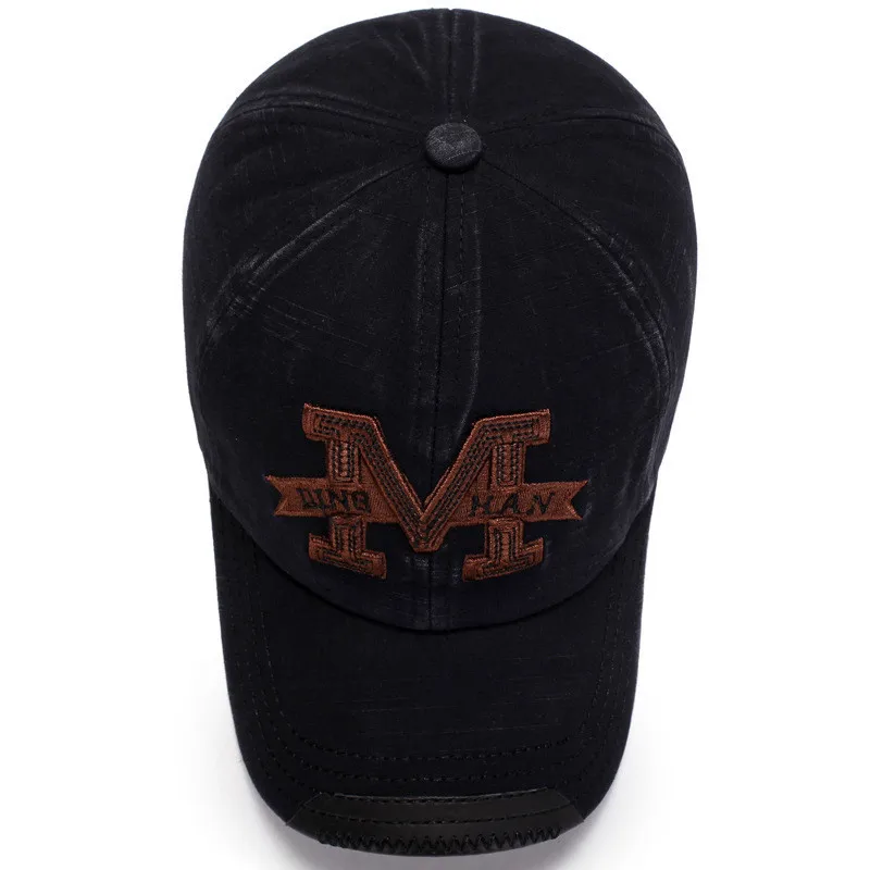 Бейсболка Мужская весенняя с костями мужская на заказ Snapback винтажная черная