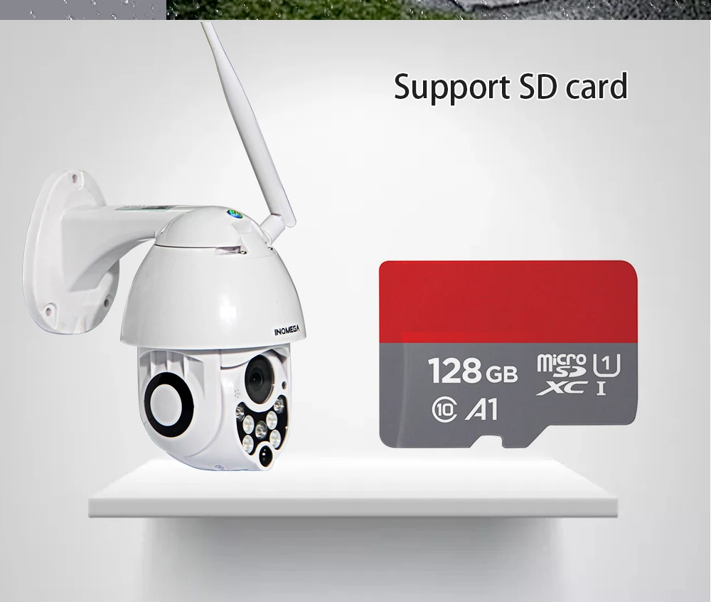 INQMEGA ip-камера WiFi 2MP 1080P Беспроводная PTZ скоростная купольная камера видеонаблюдения IR Onvif камера наружного видеонаблюдения Водонепроницаемая камера