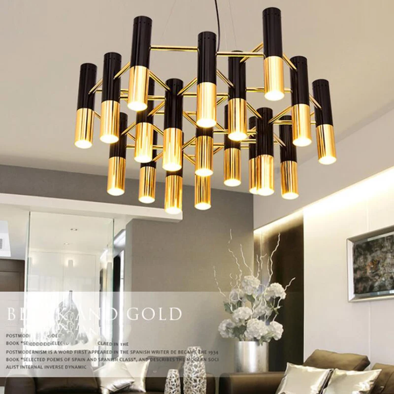 Jmmxiuz алюминиевая люстра из трубок с подсветкой Италия Современные светодиодные