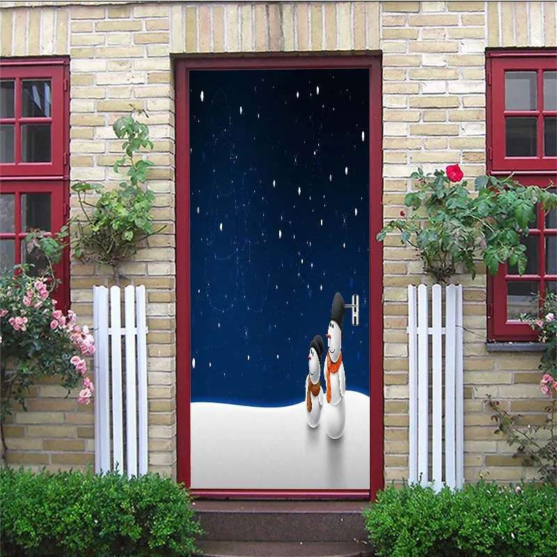 Door Stickers Прямая поставка 3D английские буквы наклейка на дверь для гостиной спальни DIY ПВХ самоклеющиеся обои водонепроницаемый Фреска Наклейка - Цвет: Door Stickers