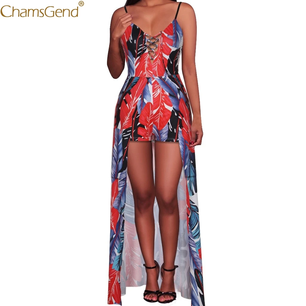 Женский Длинный комбинезон на бретельках элегантный короткий в официальном