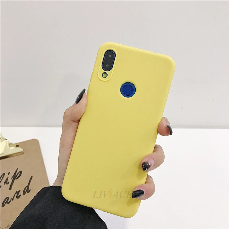Силиконовый чехол карамельного цвета для huawei p smart z plus Симпатичные, из мягкого ТПУ задняя крышка для телефона psmart coque funda