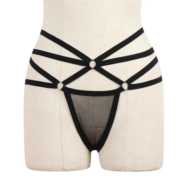 Стринги трусики сексуальное трикотажное кружевное нижнее белье с высокой талией