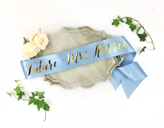 Персонализированное имя будущая миссис Свадьба Невеста быть поясом девичник