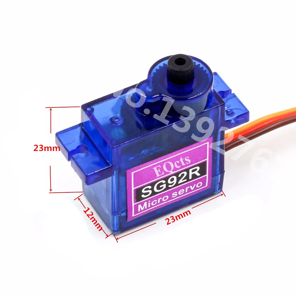 10pcs SG92R Micro 9g Servo Nylon Carbon Fiber Gears Replace SG90 For RC Model Aeromodelling Helicopter Airplane Parts |