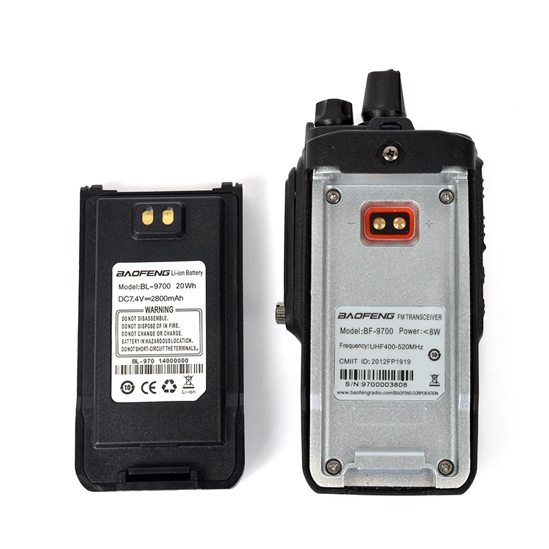 7 Вт Baofeng BF-9700 двухстороннее радио Uhf 400-520 МГц портативная рация Водонепроницаемый IP67 Ham приемопередатчик