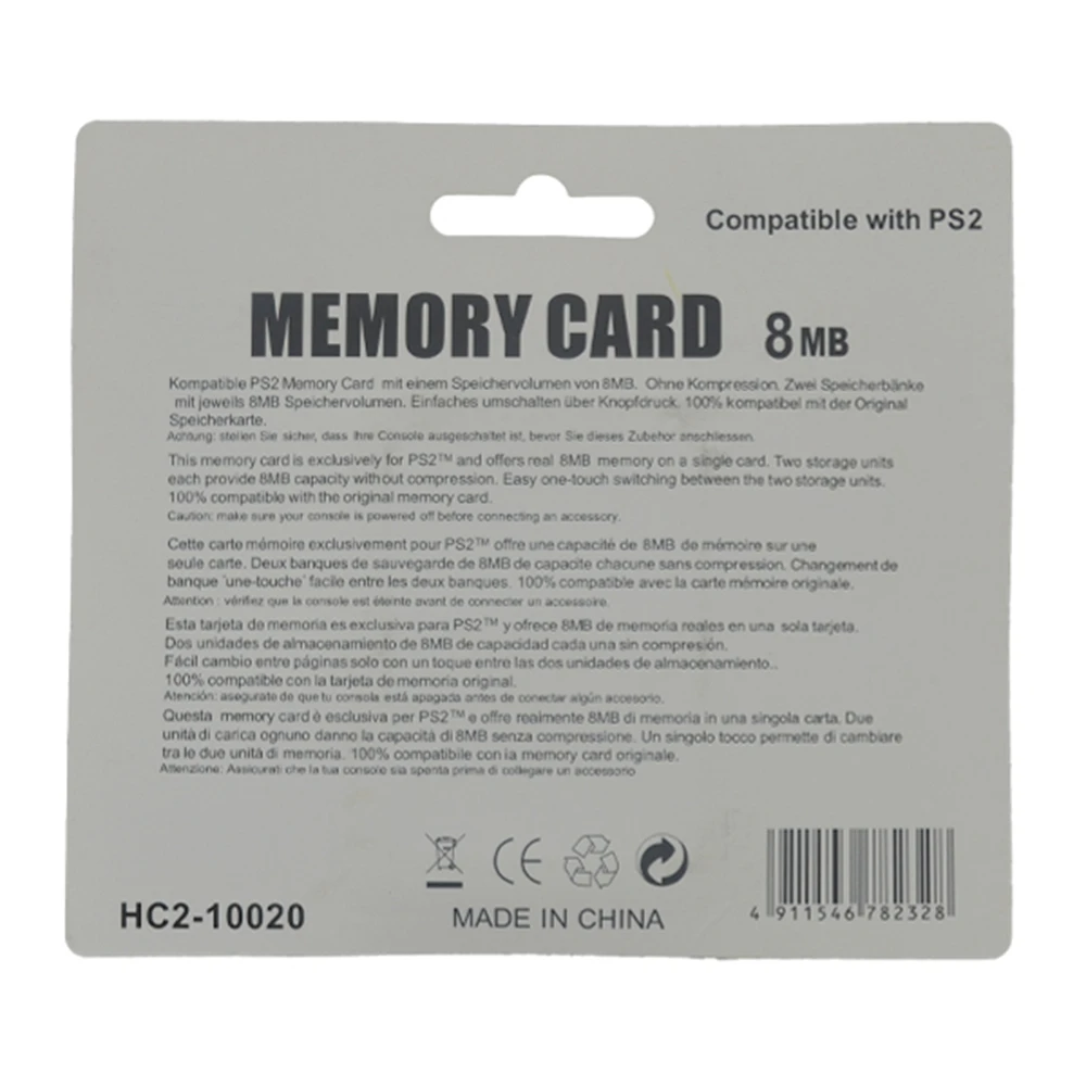 10 шт. Высококачественная карта памяти 8 Мб 16 32 64 128 для Sony Playstation 2 PS2|card card|card sonycard