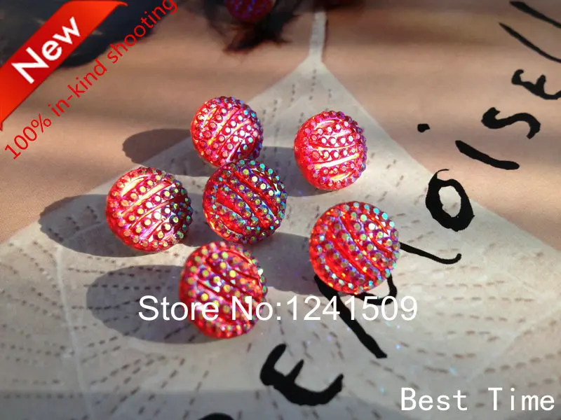 Новинка модные высококачественные Стразы 12 мм 80 шт. круглые красные пуговицы AB из