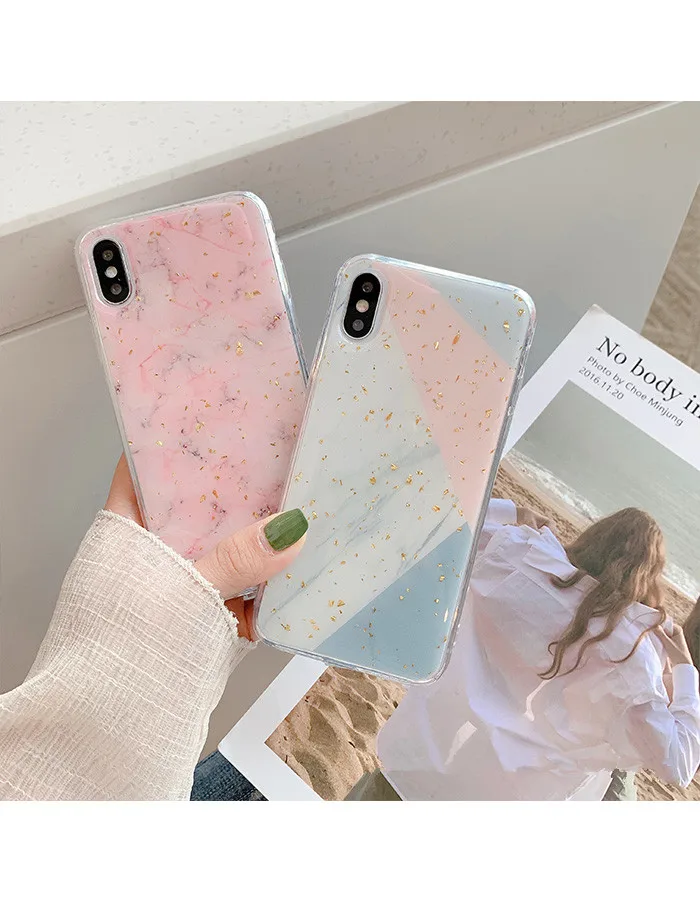Gimfun Блестящий Кристальный Мягкий ТПУ чехол для телефона для Iphone X Xr Xsmas Прозрачный блестящий чехол из фольги для Iphone 11 Pro Max 6 7 8 Plus