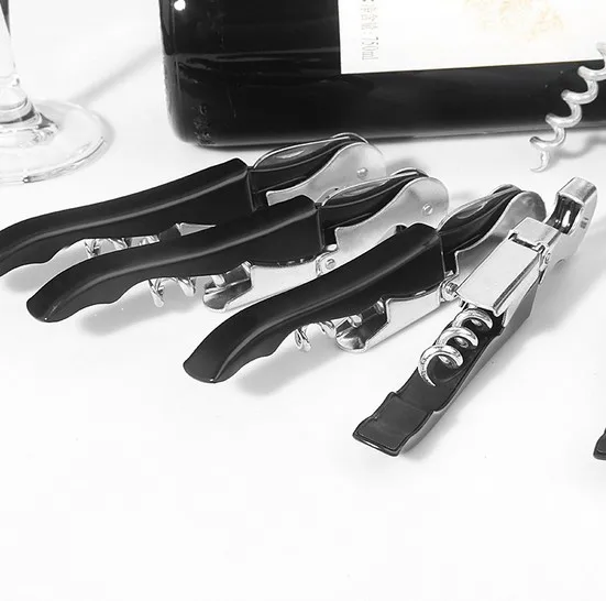 1 шт. нержавеющая сталь штопор двойной шарнир официанты открывалка для бутылок