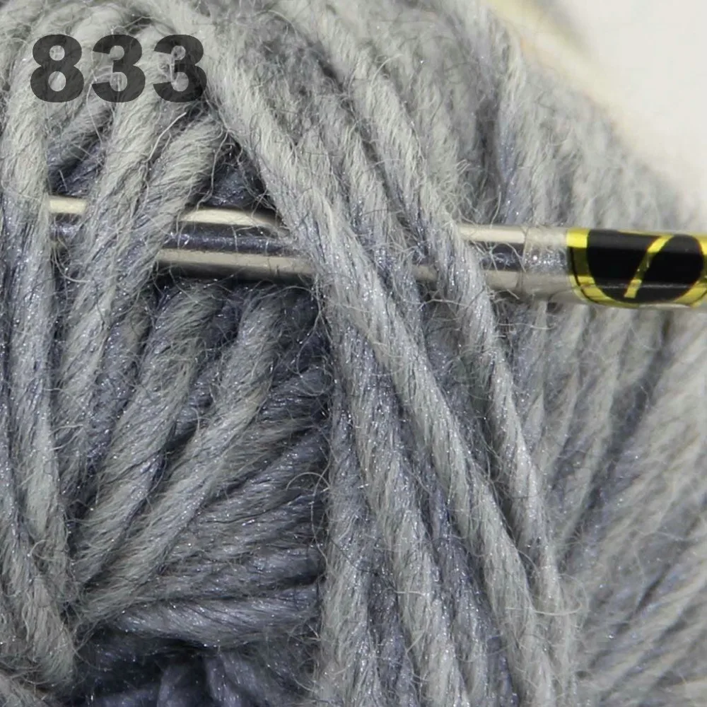 6x50gr Skeins новая массивная ручная крупная вязка забивает шерстяную пряжу 833