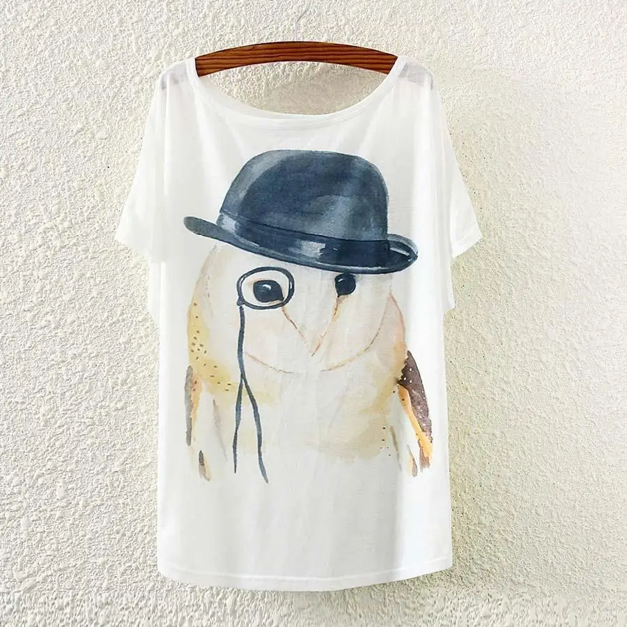 Оптовая продажа 2015 летняя женская футболка большие размеры рукав летучая мышь