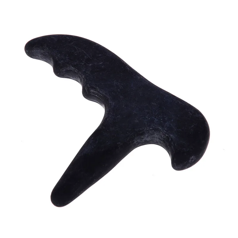 

4 Styles Health Cure Chinese Black Bian T Stone Needle GuaSha Massage Scrape Therapy Acupuncture Stick