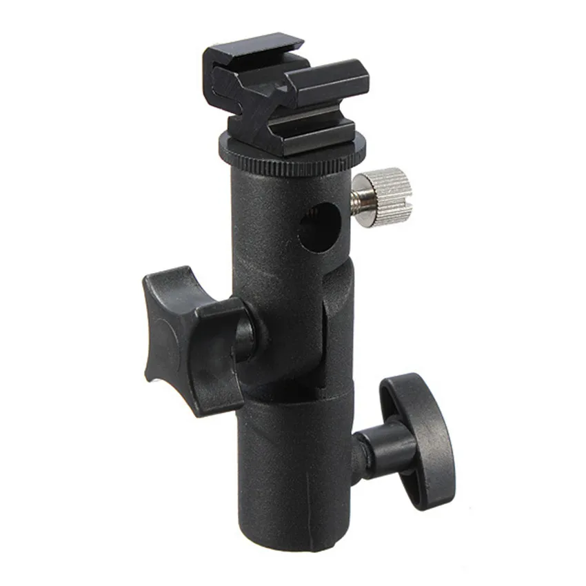 2pcs Light Bracket Stand Type E Swivel Flash Hot Shoe Umbrella Holder With 1/4&quot to 3/8&quot Screw Mount For Photo Studio Accessories |