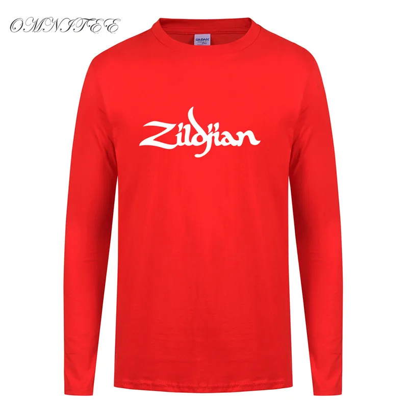 Spring Long Sleeve Zildjian T Shirt New Printed Men T-shirt Cotton XS-2XL Shirts Top Tees Clothing OT-357 | Мужская одежда