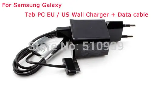 2 шт./лот 5 В/2 а США/ЕС вилка настенное зарядное устройство+ USB кабель для передачи данных для samsung Galaxy Tab 2 7,0 8,9 10,1 Note 2 Tablet P1000