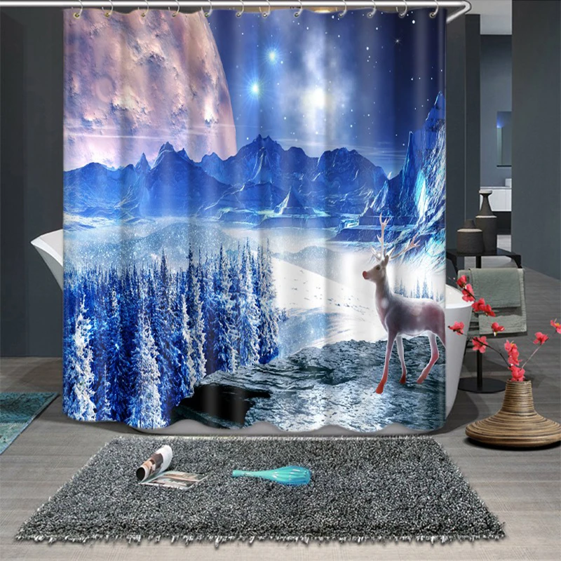 3d занавеска для душа с красными розами и бриллиантами ванной комнаты утолщенная